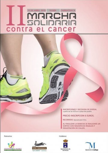 II Marcha Solidaria contra el Cáncer en Carratraca